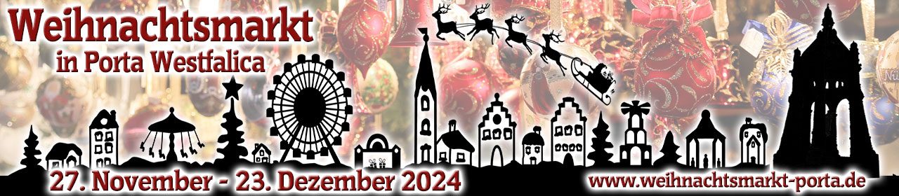 Weihnachtsmarkt in Porta Westfalica vom 27.11.-23.12.2024