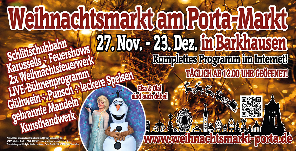 Weihnachtsmarkt am Porta-Markt Barkhausen