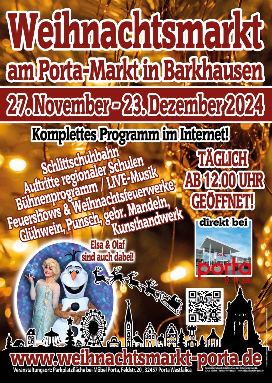 Weihnachtsmarkt am Porta-Markt Barkhausen - Weihnachtsmarkt in Porta ...